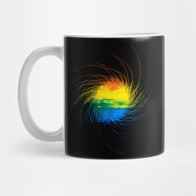 Abstract "Black Hole" Rainbow Design by GrayLess